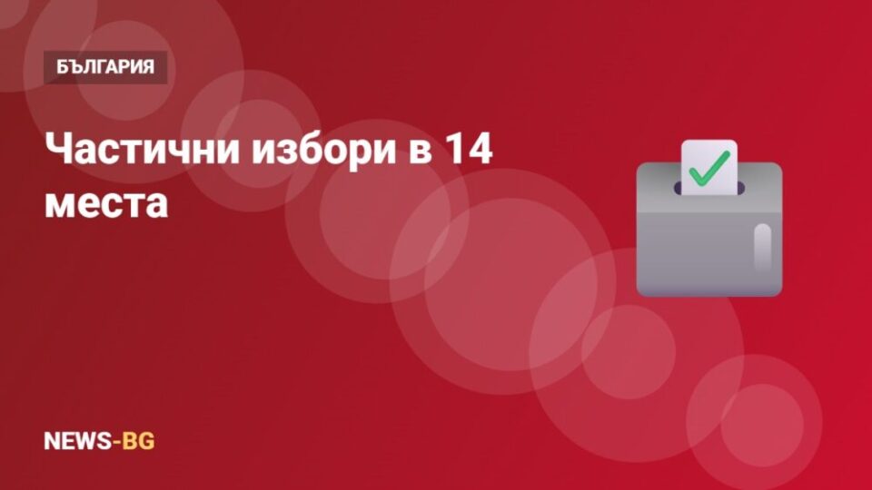 Частични избори за кметове в 14 населени места седмица преди вота